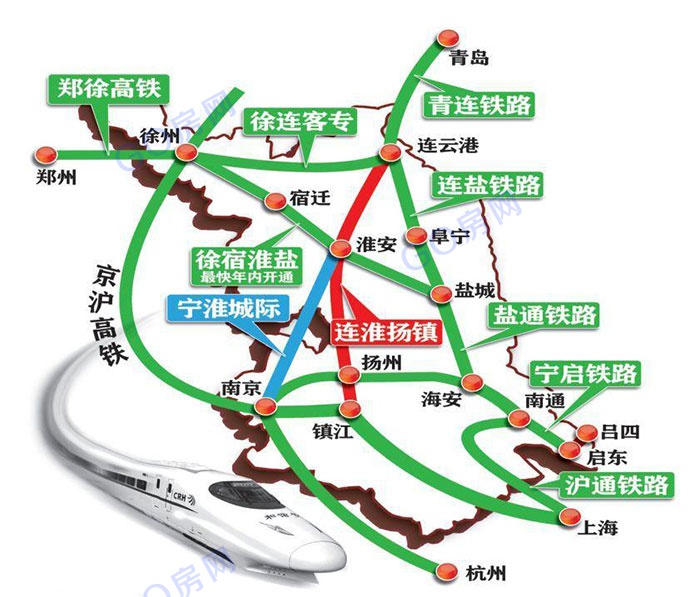 盐通高铁途经线路图图片